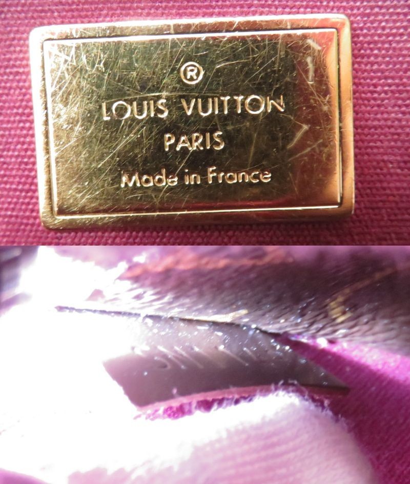 Auth Louis Vuitton Monogram Vernis Alma BB Miroir 2Way Shoulder Hand Bag F#53917
