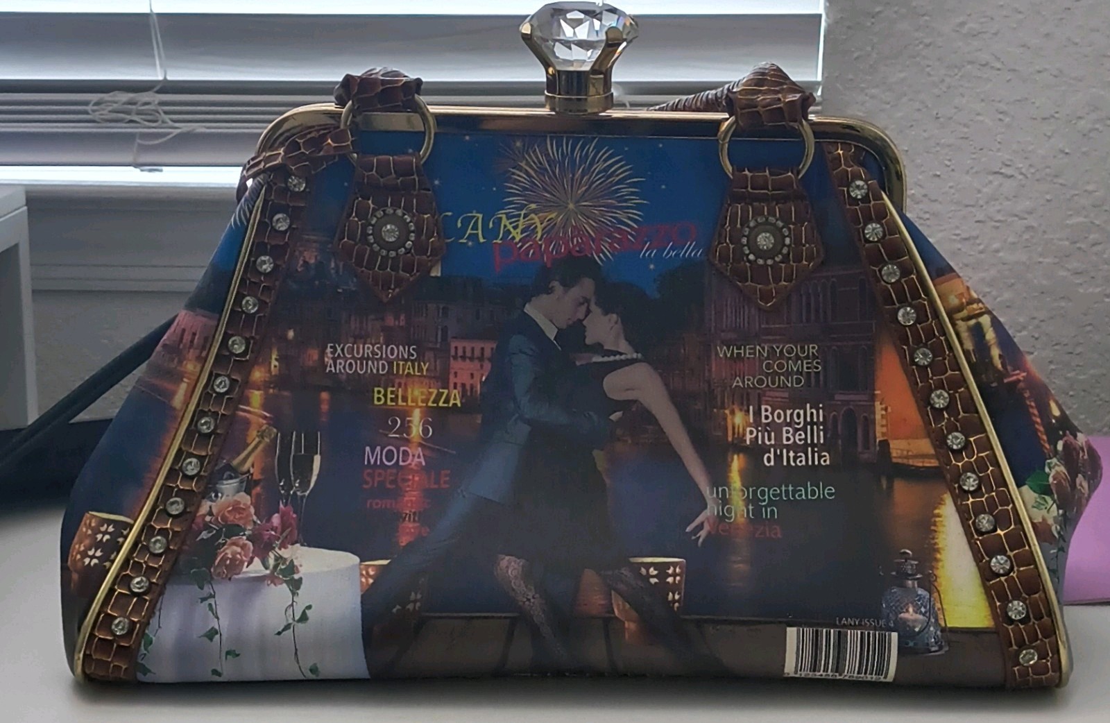 LANY Paparazzo “La Bella Italia” Framed Satchel Bag