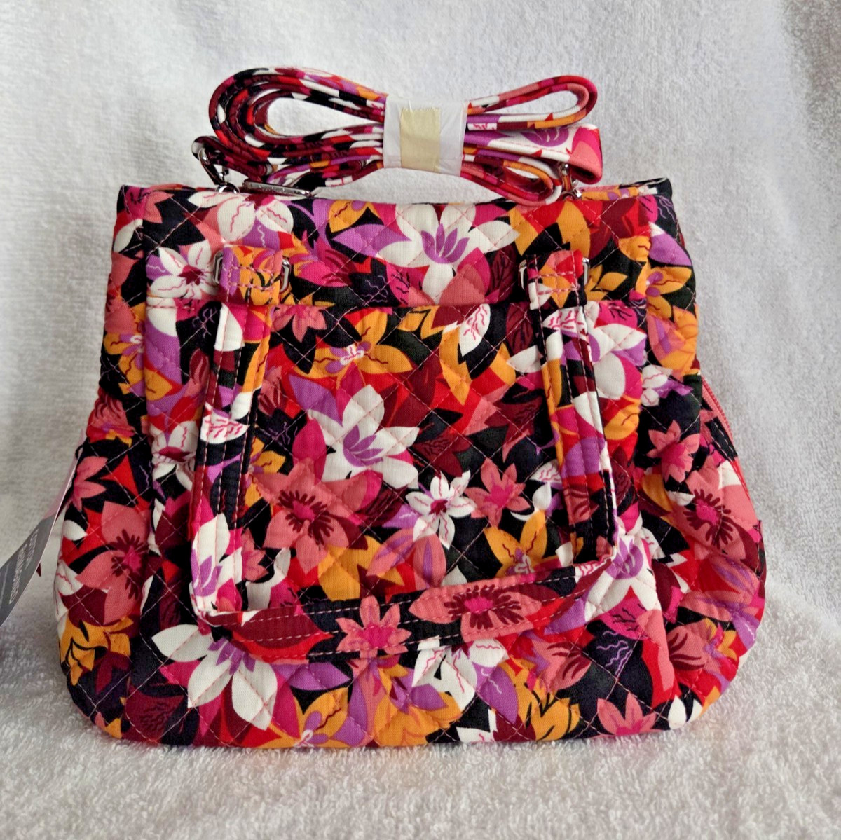 Vera Bradley Mini Multi-Compartment Crossbody In Rosa Floral NWT