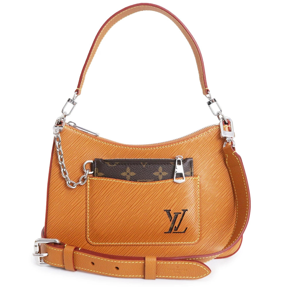 Louis Vuitton Marelle Gold Miel Brown M80794 Shoulder Bag Epi Unisex #BCB727