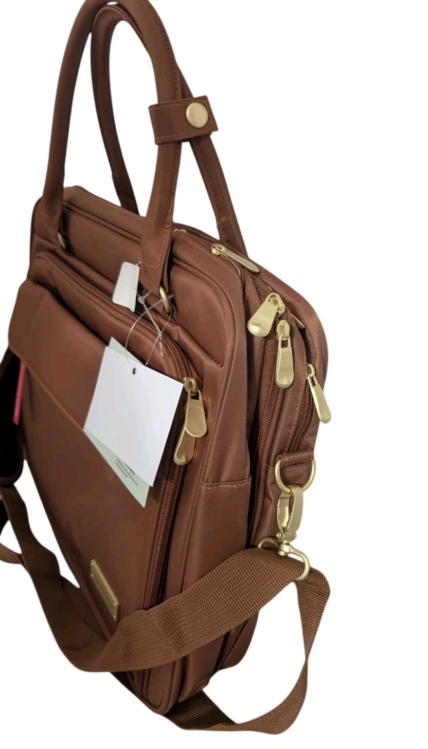 Samantha Brown Carry All Bag Satchel Laptop-Mocha Bisque-NWT