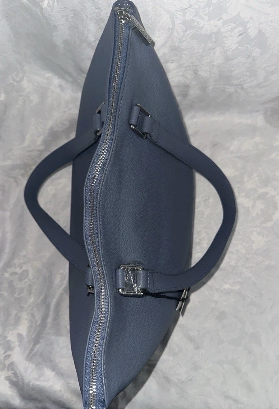 CELINE DION FALSETTO COLLECTION SHOULDER BAG RFID ART 137 LEATHER BLUE + DUST BG