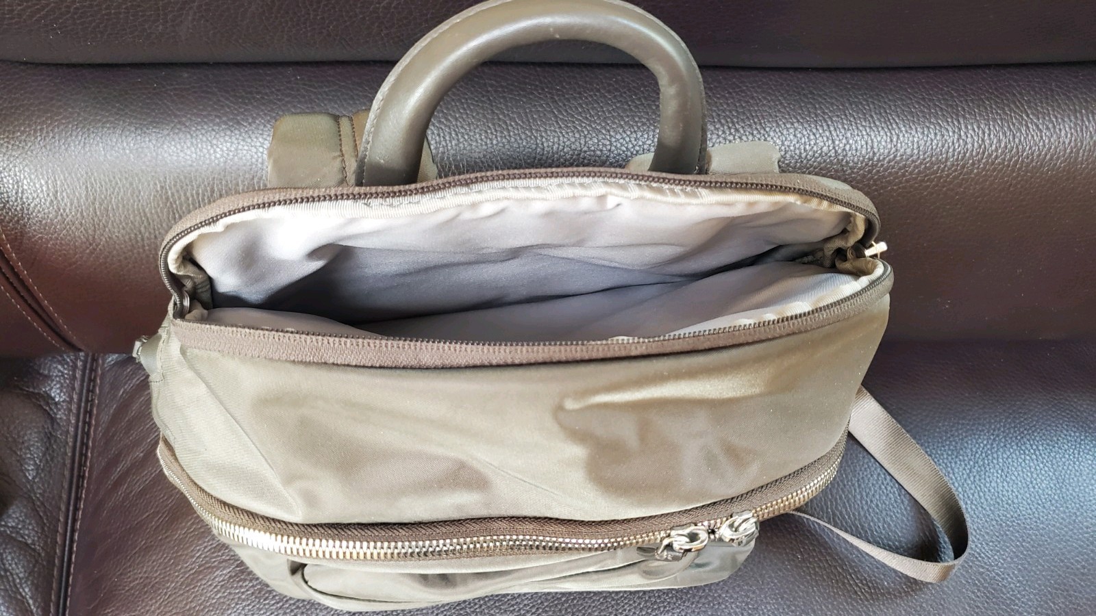 TUMI Voyageur Hilden Nylon Backpack Mink . Ret.$345.00