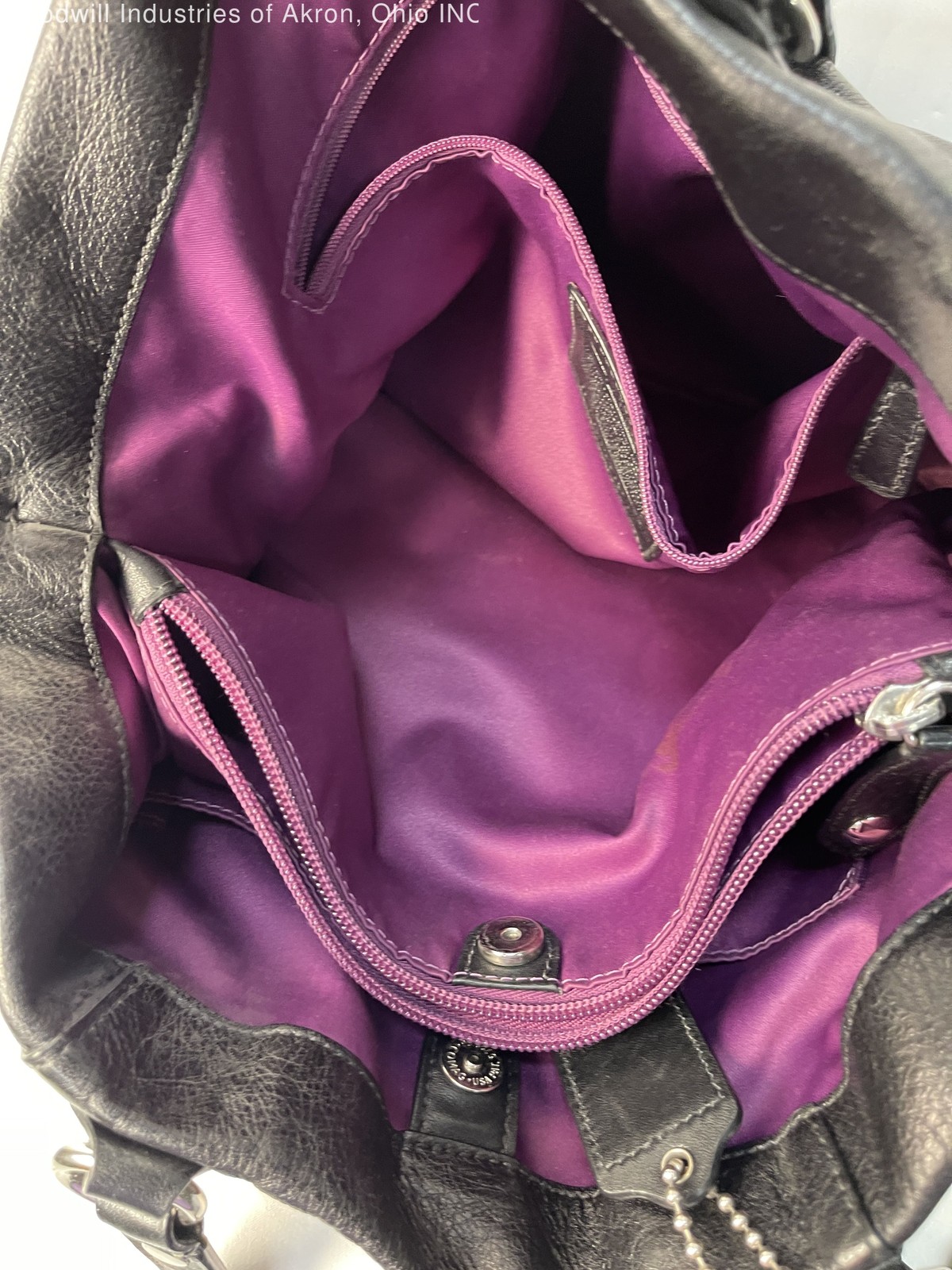 Gently Loved Certified Authentic Black Coach Satchel Handbag