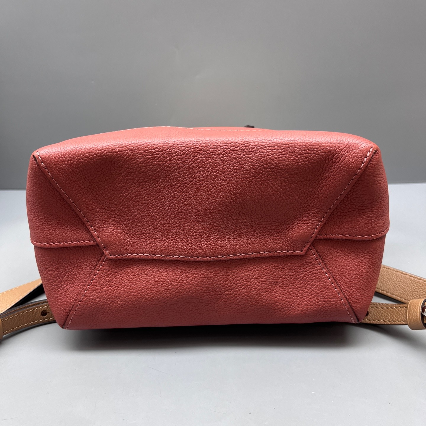 Louis Vuitton LockMe Backpack Calf Leather Burgundy Off White