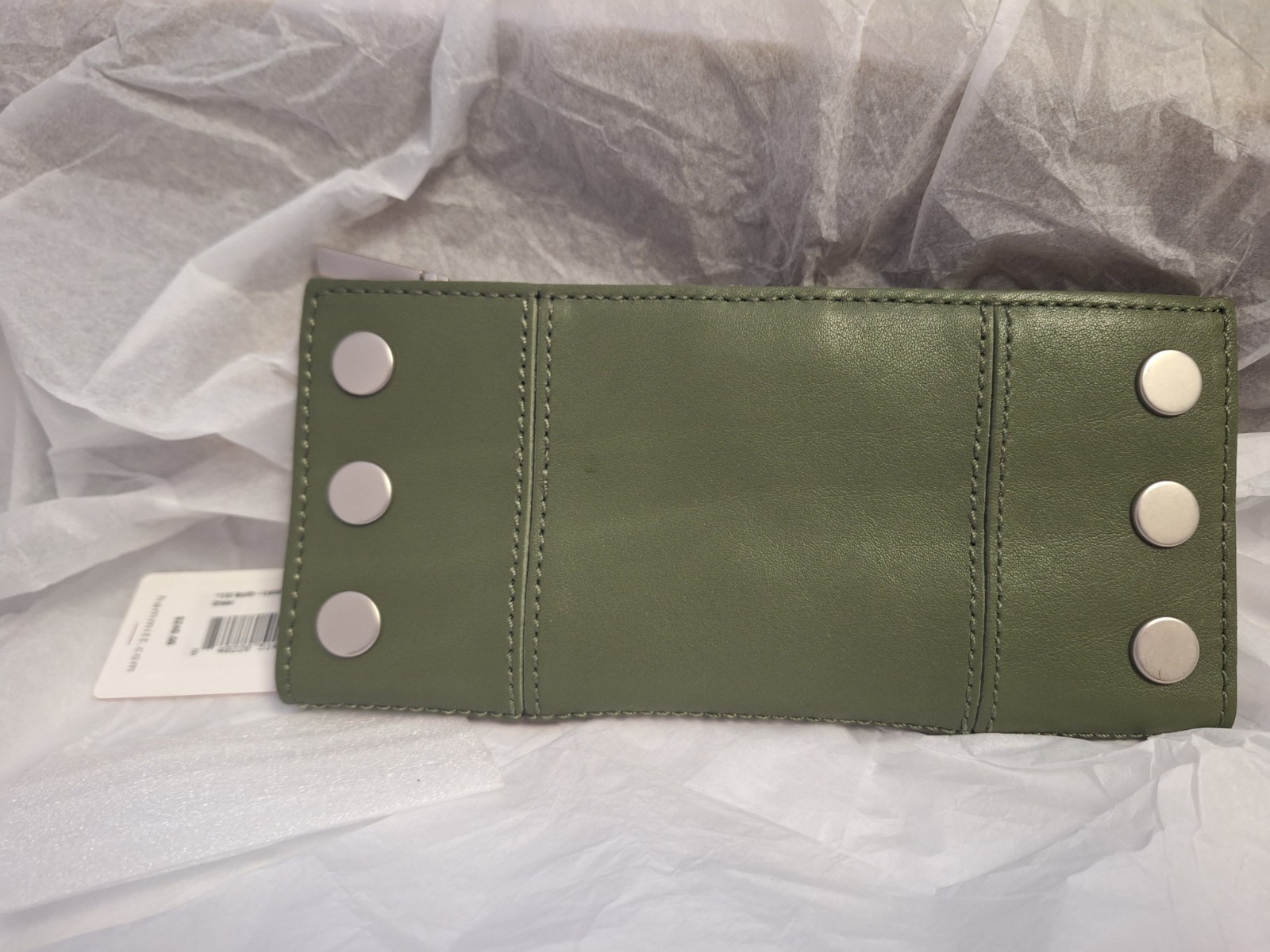 Hammitt 110 North Wallet in Landscape Green Leather New