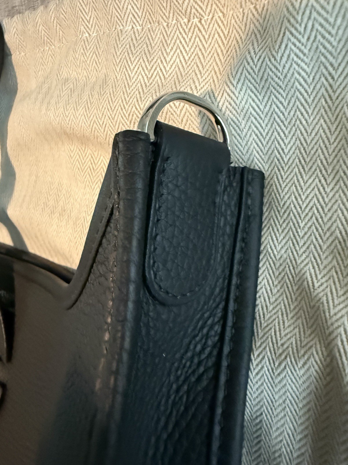Hermes Evelyne 29 PM Black Crossbody Taurillon Clemence Leather Silver HW NEW