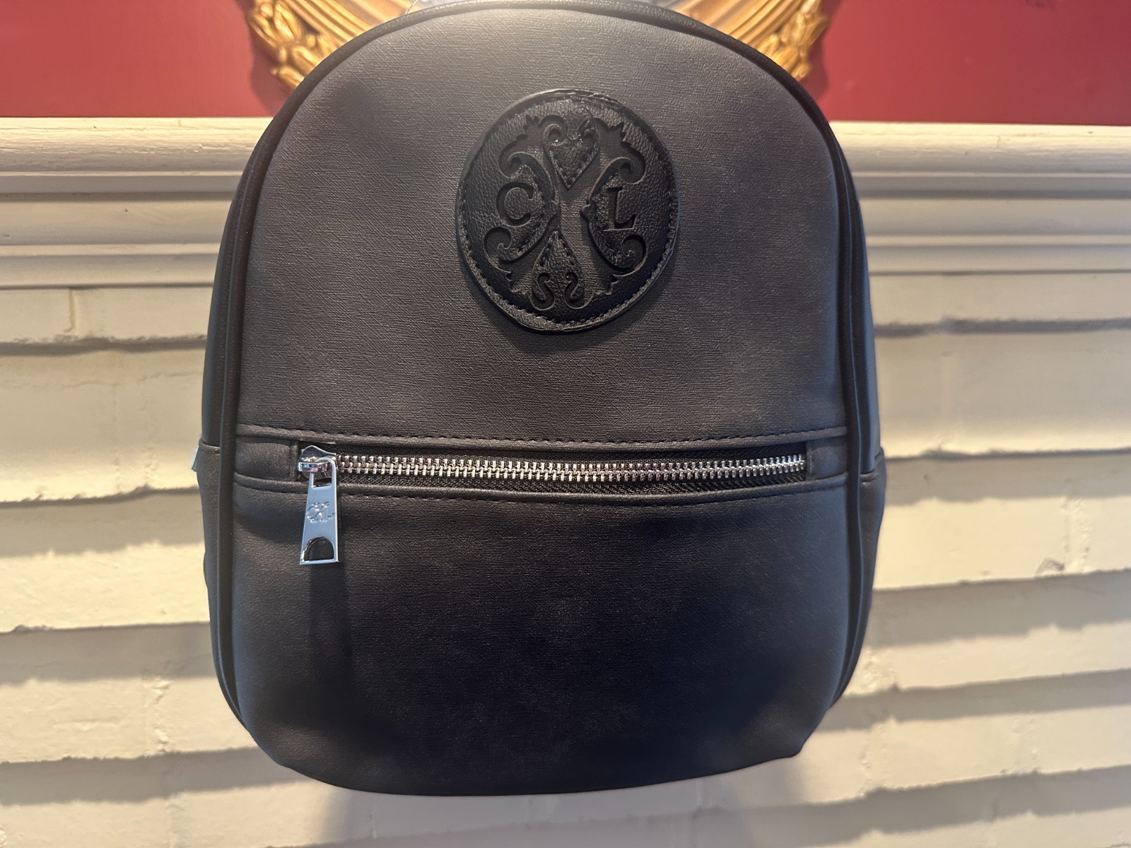CXL Christian Lacroix Marley Black Backpack Faux Leather Logo Purse – NWT
