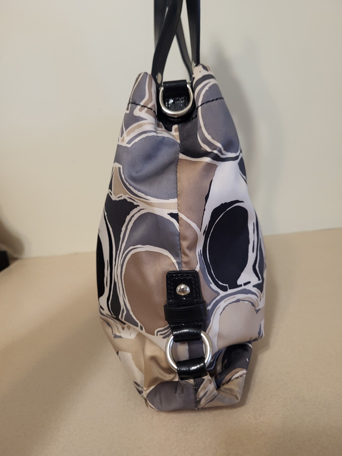 Coach Ashley Signature Sateen Large Satchel Handbag F17644