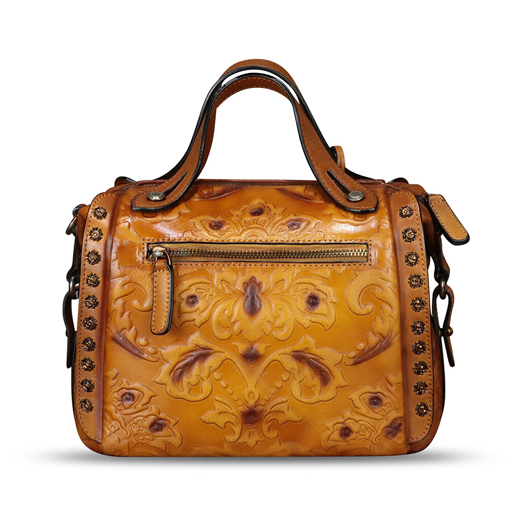 Genuine Leather Purses and Handbags Women Vintage Satchel Crossbody Shoulder Bag