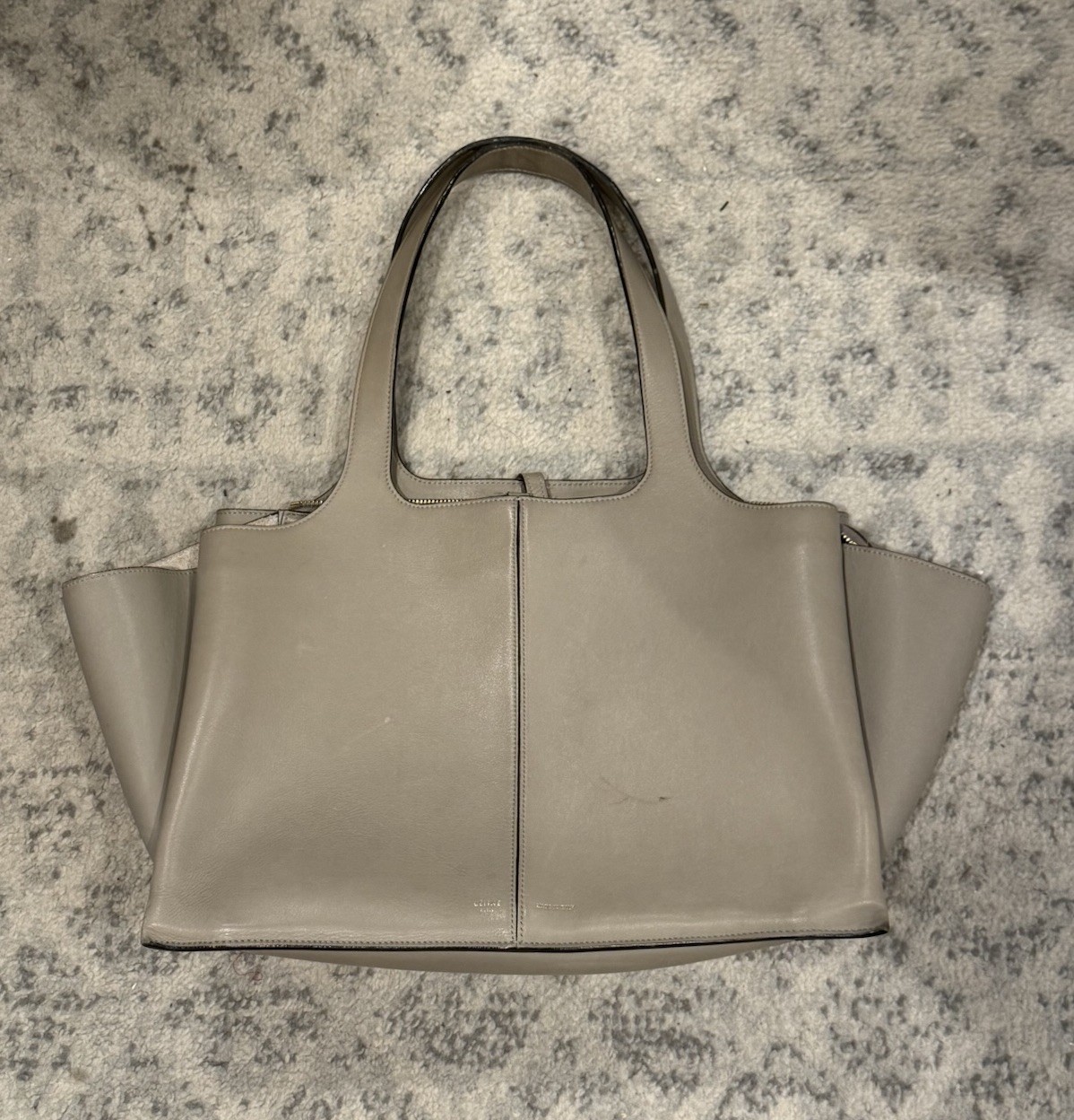Celine Tri-Fold Tote Grey Leather (Updated Pics)