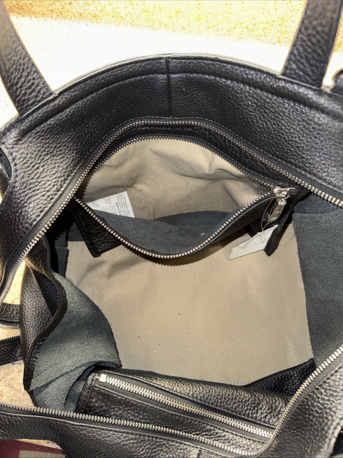 Celine Dion Black Leather Tote Shoulder Bag – Nordstrom, Original Tag, $468