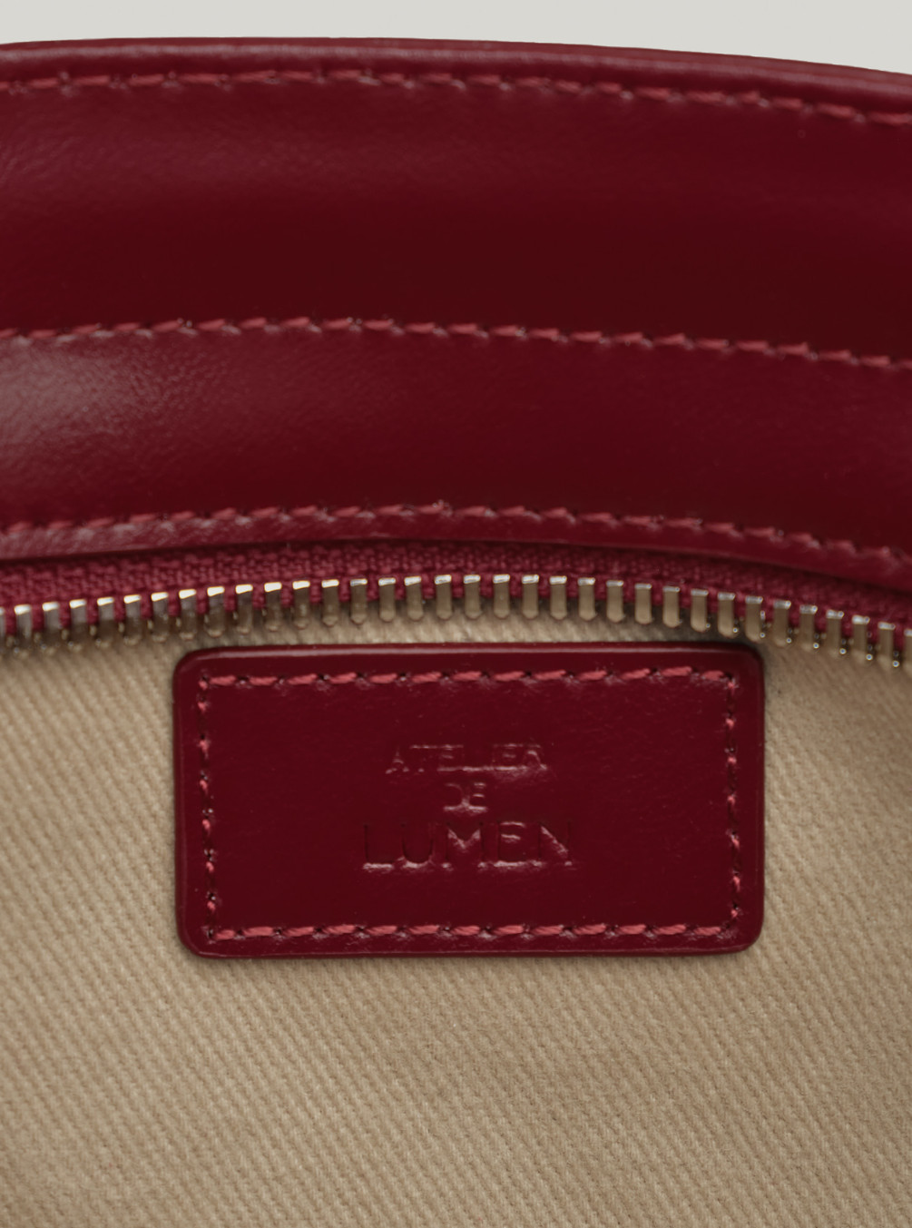 Atelier de LUMEN Monique Shoulder Bag Carmine Red Cow Leather