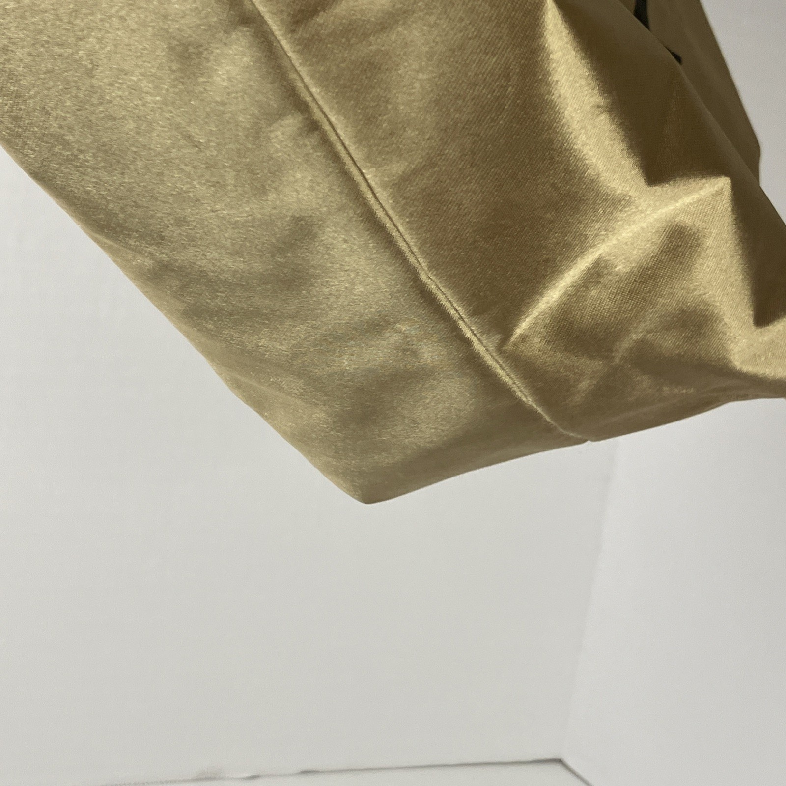 Frederick’s of Hollywood Gold Satin w/Emblem and Leopard Print Canvas Vegan Tote