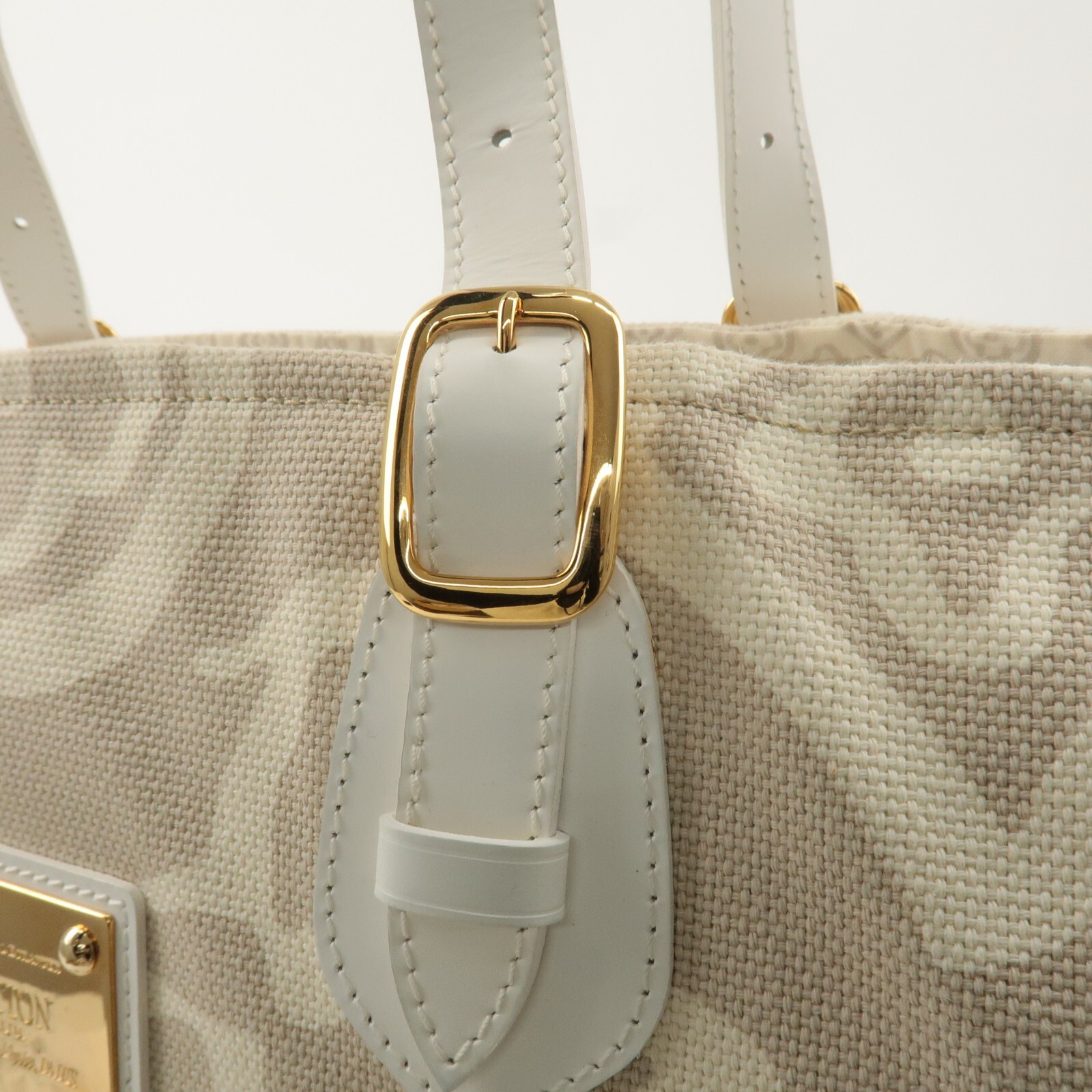 Louis Vuitton Cruise Line Tahitienne GM Shoulder Bag Beige M95675 Auth Used