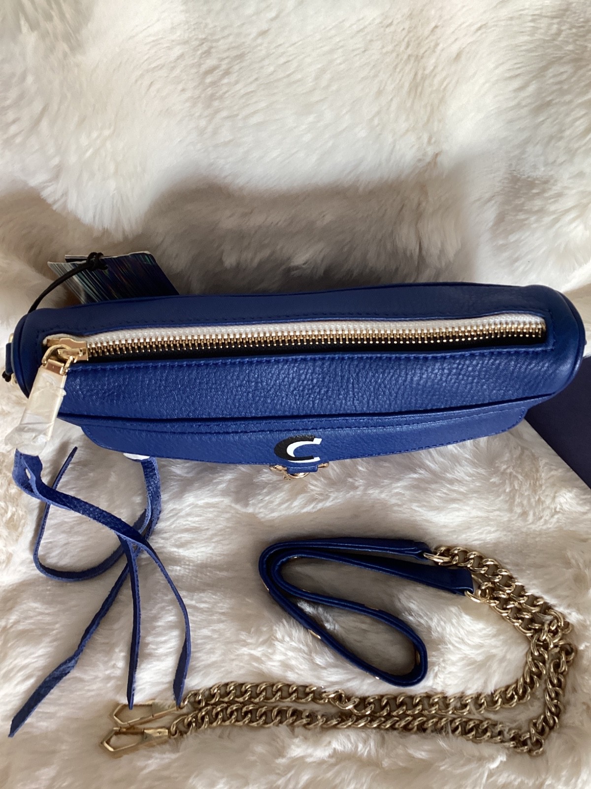 Rebecca Minkoff Mini MAC Limited Edition Initial C Crossbody Blue NewWTags