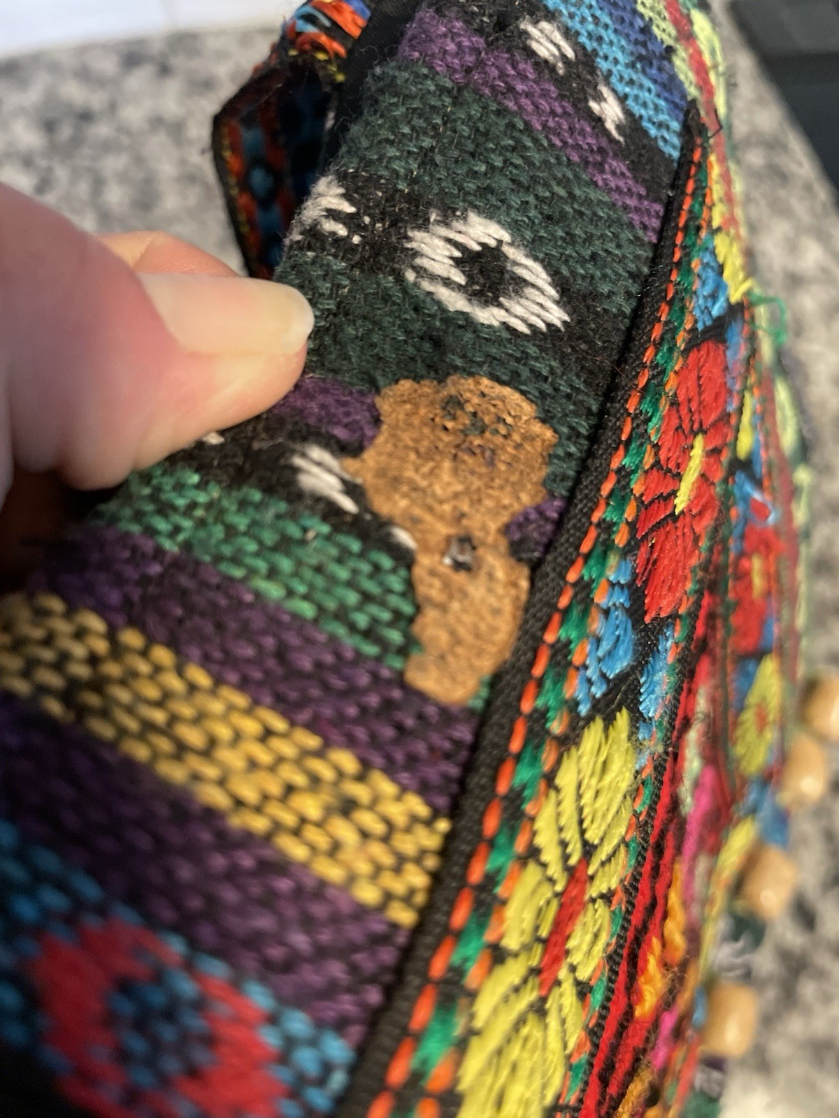 2 Boho Handmade Bags: Turkish Kilim Crossbody & Guatemalan Huipil Crossbody
