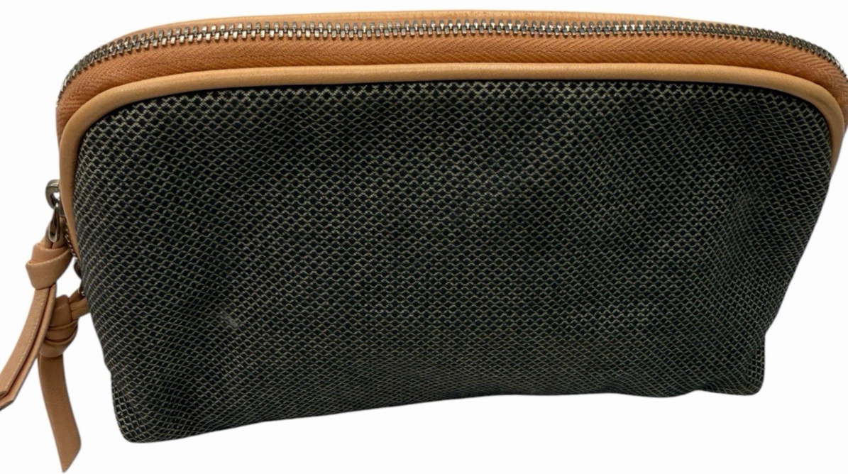 Bottega Veneta Zip Pouch Women’s Intrecciato Cosmetic Case Small Black Italy