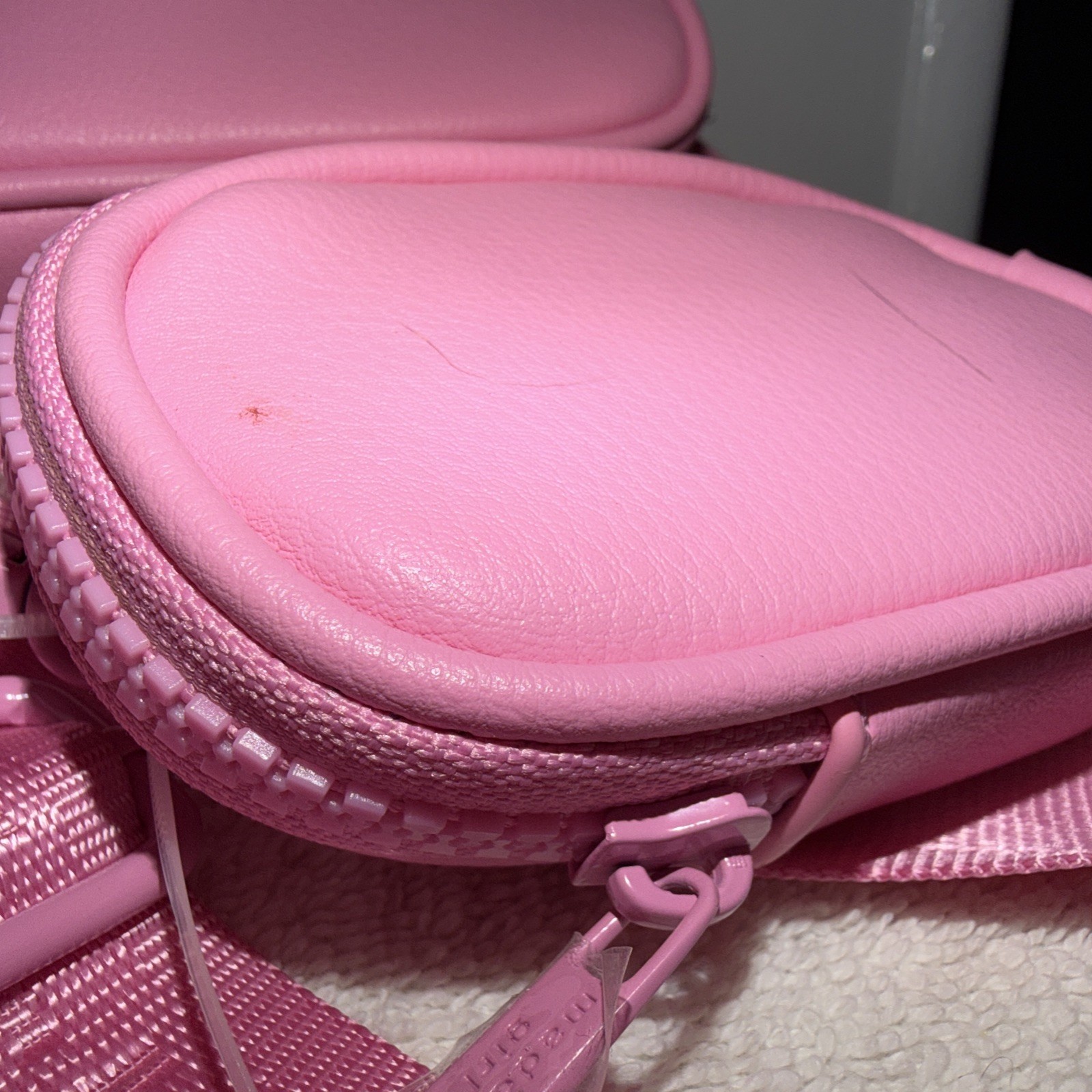 Madden Girl Pink Modular Crossbody Bag Includes Removable Strap Mini Pouch. NWT