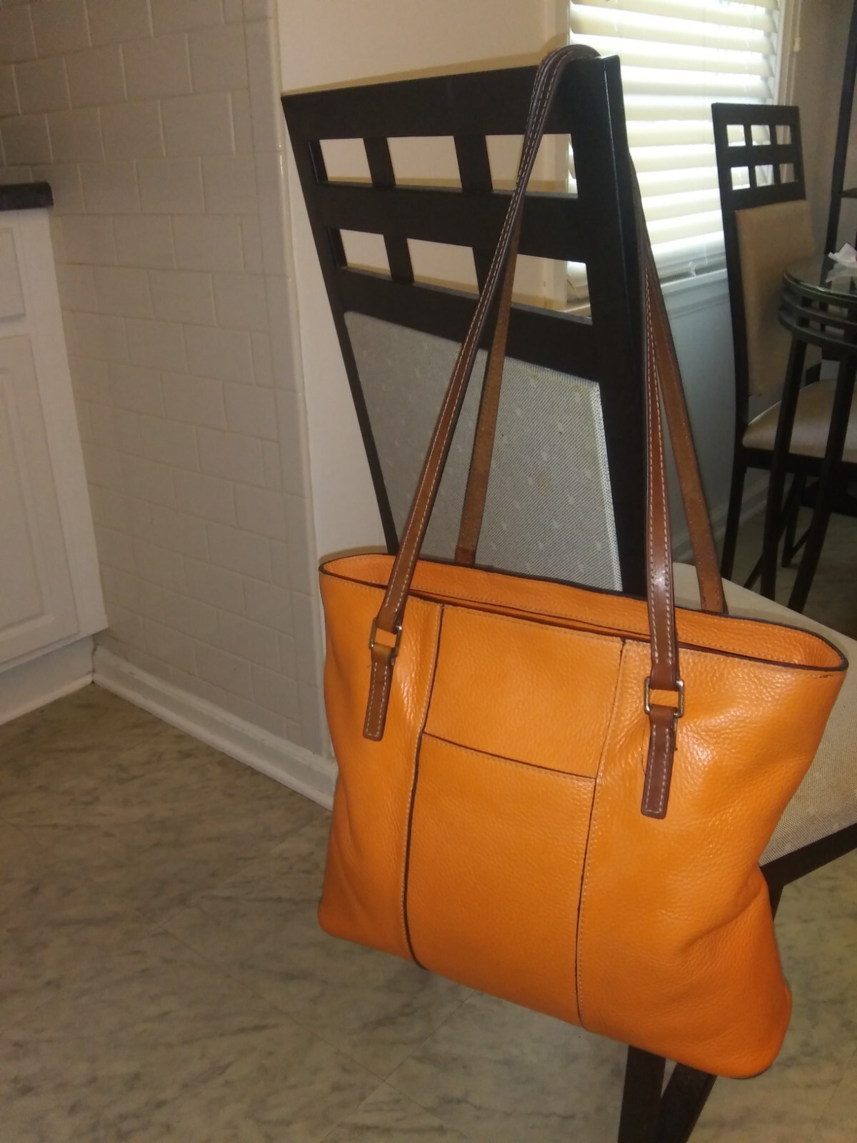 DOONEY BOURKE LEXINGTON LG SHOPPER TOTE SHOULDER BAG ORANGE TANGERINE