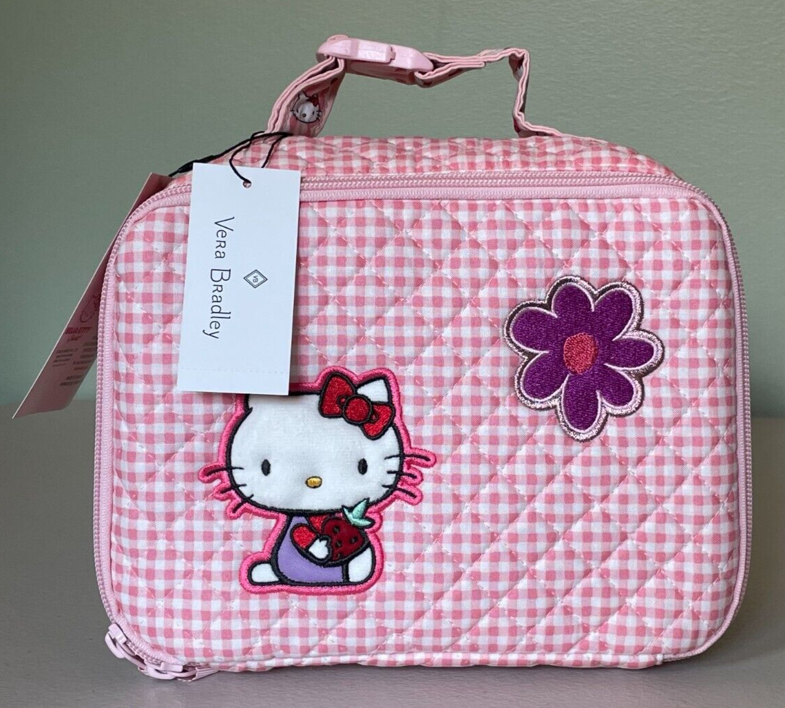 Vera Bradley HELLO KITTY Lay Flat Lunch Box ~ NWT