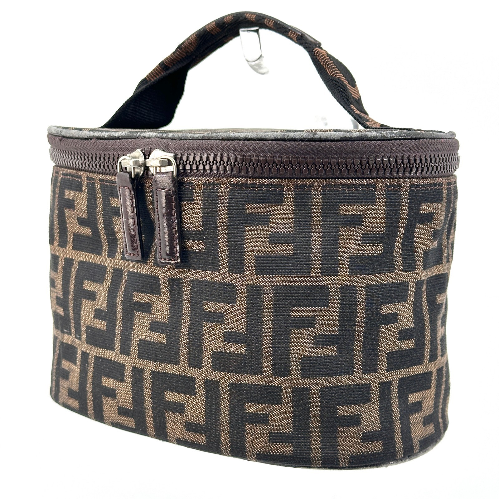 Fendi Zucca Canvas Pouch Authentic