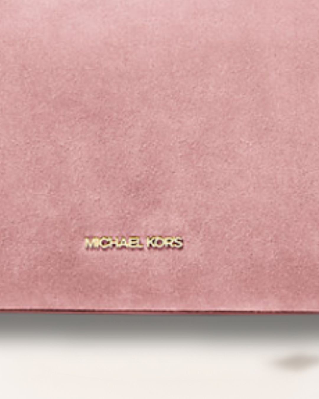 Michael Kors Cecily Women Medium Suede Shoulder Purse Handbag Powder Blush