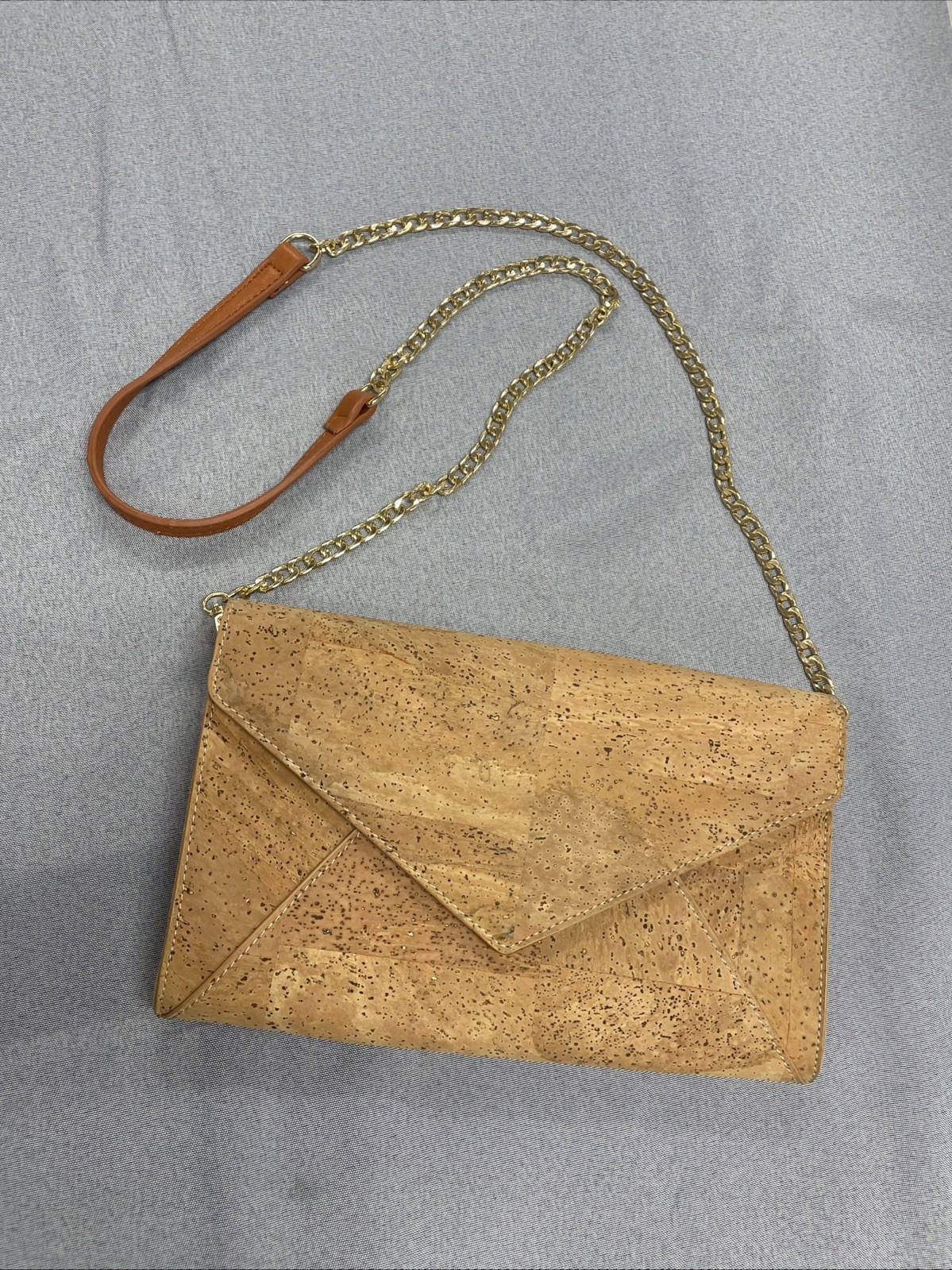boshiho Natural Cork Crossbody Bag W/ Removable Strap