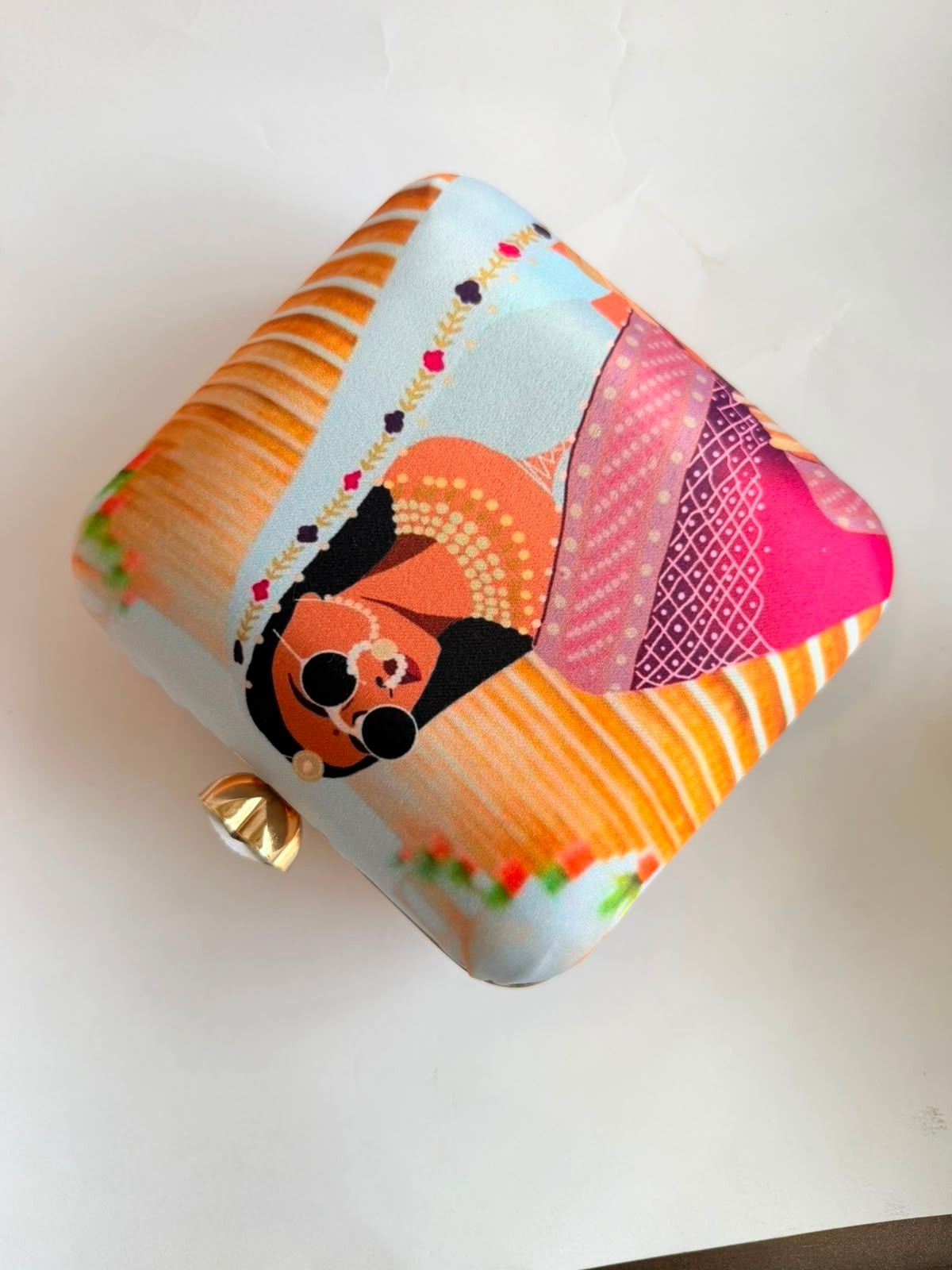 Wedding Bride Art Designer Bridal Clasp Clutch for Women Detachable Chain