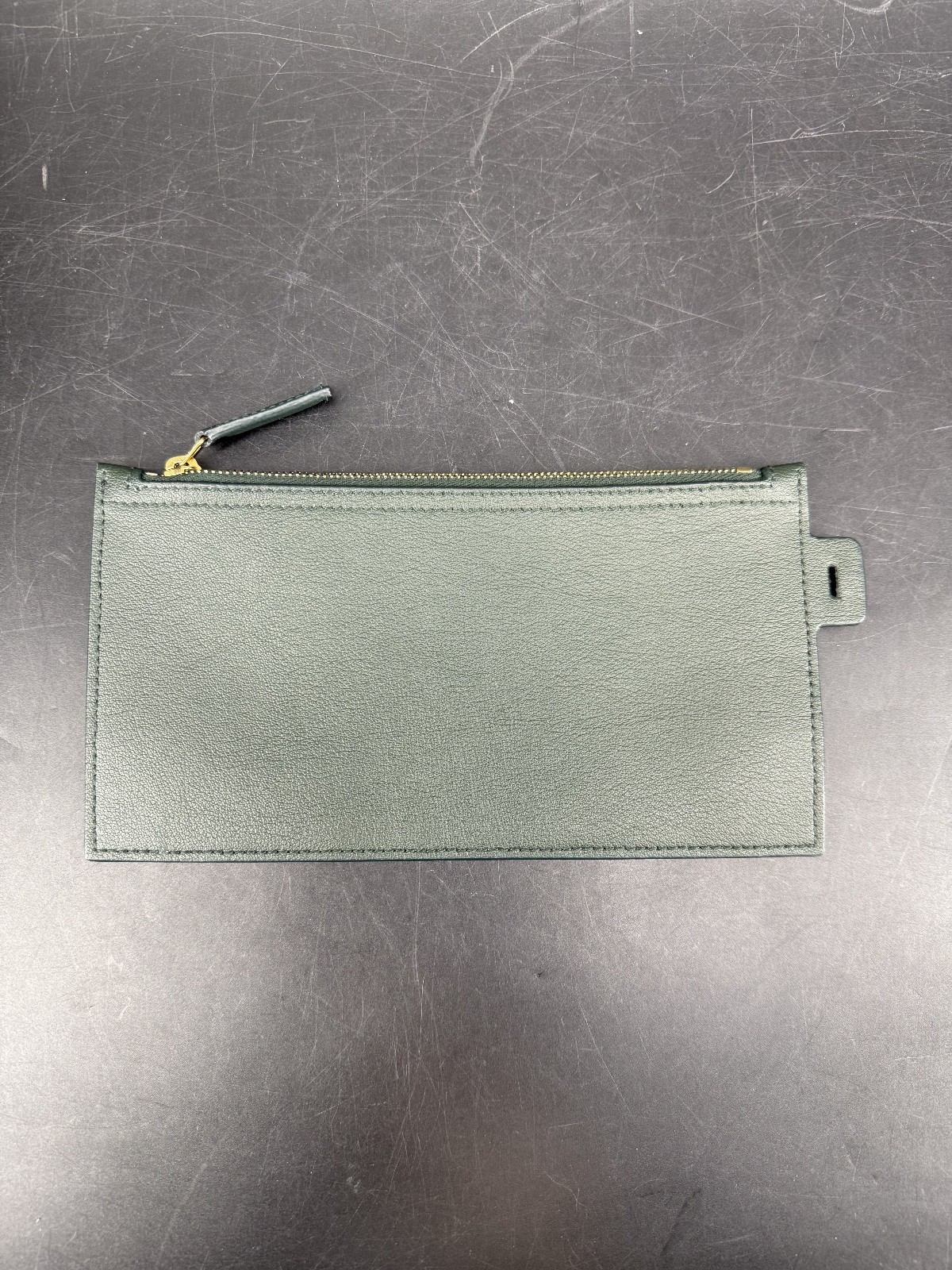 Saint Laurent Shopping East West Tote Green Leather Charm Box Dust Bag