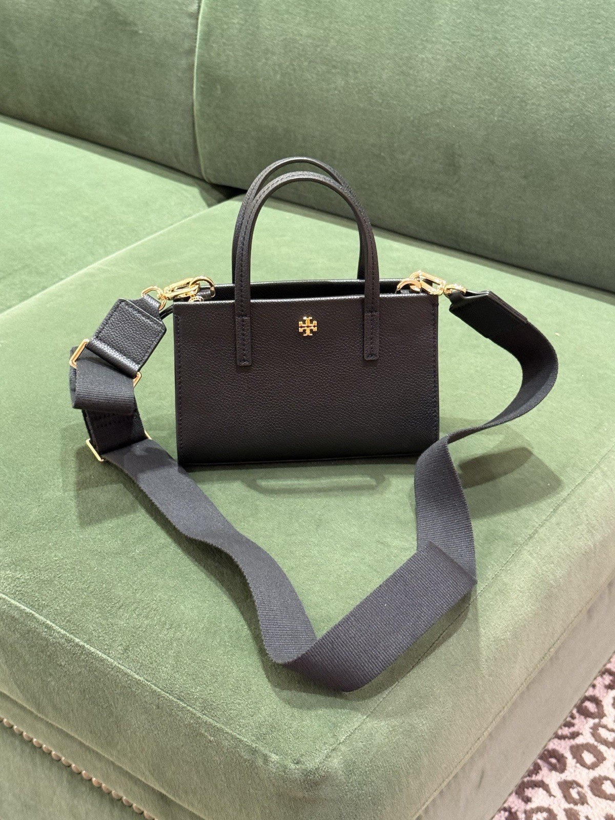 Tory Burch Blake Mini Tote 176875 $300 Black new