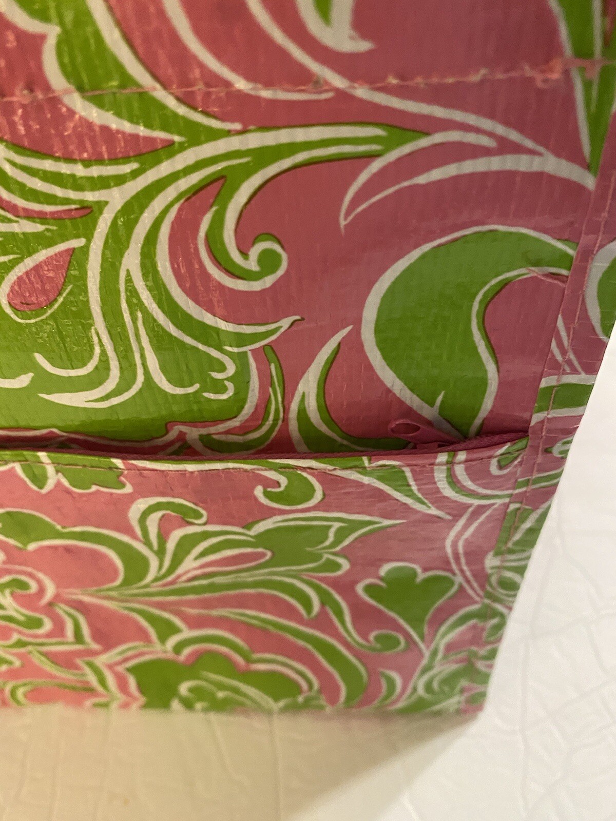 MIXED BAG Designs Pink/Green Paisley Hipster Recycled materials plastic Bag