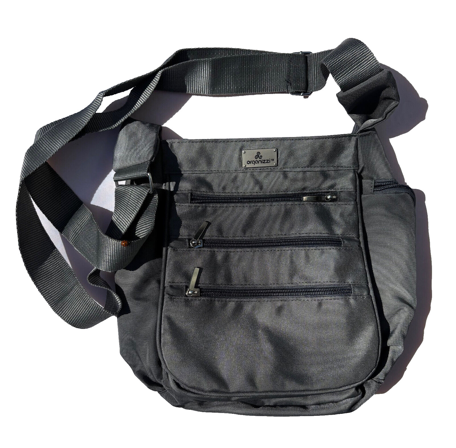 Day Bag Crossbody ORGANIZZI GREY RFID medium-sized detachable strap