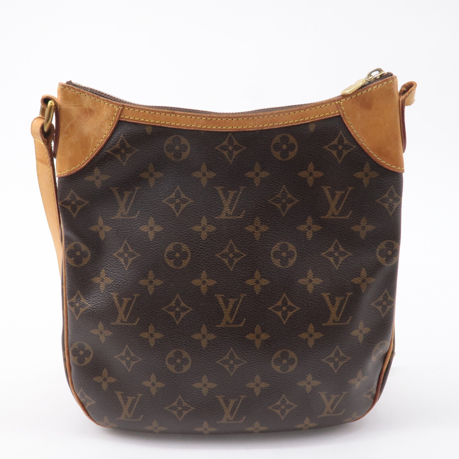 Louis Vuitton Monogram Odeon PM Shoulder Bag Brown M56390 Auth Used