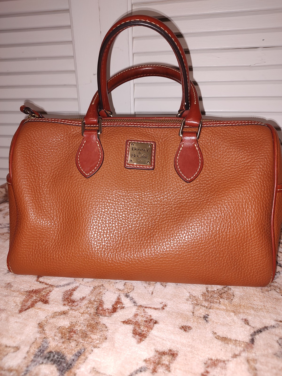 DOONEY & BOURKE Satchel Speedy Handbag Classic Camel Great condition