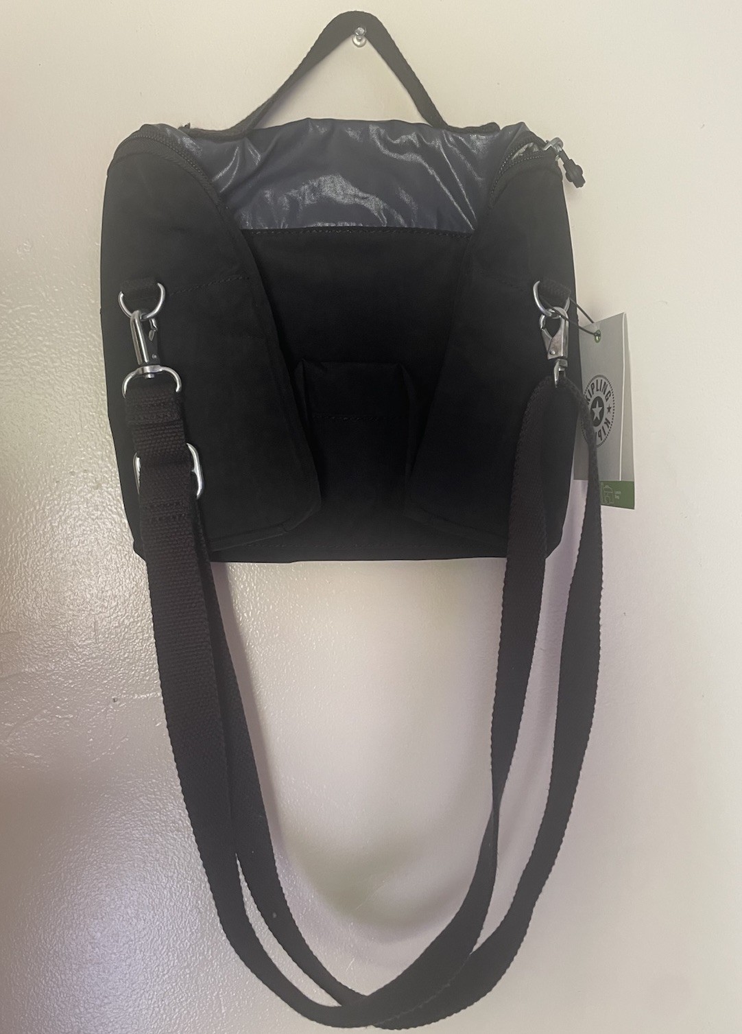 NWT NEW Kipling Kichirou Lunch Bag (Black Metallic Combo) Insulated