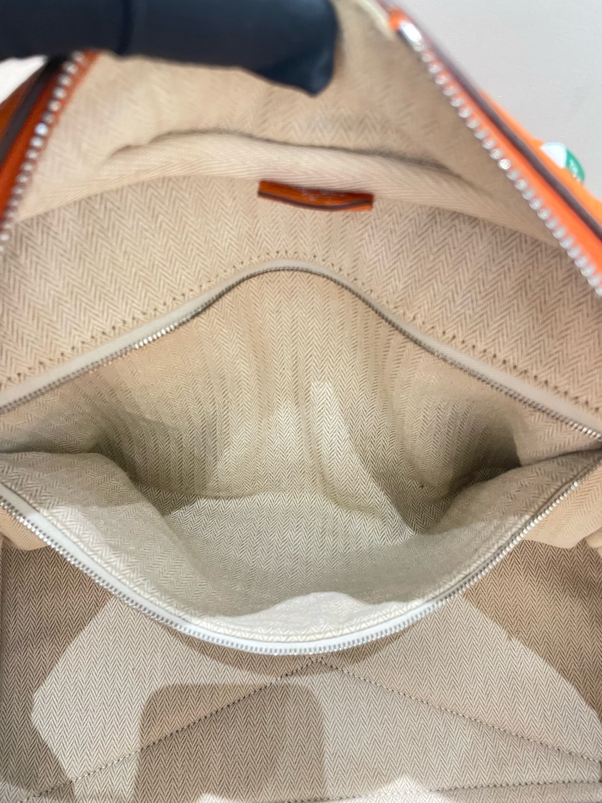 Hermes Pre-Owned Authentic Shoulder Bag Orange 35*20*16cm