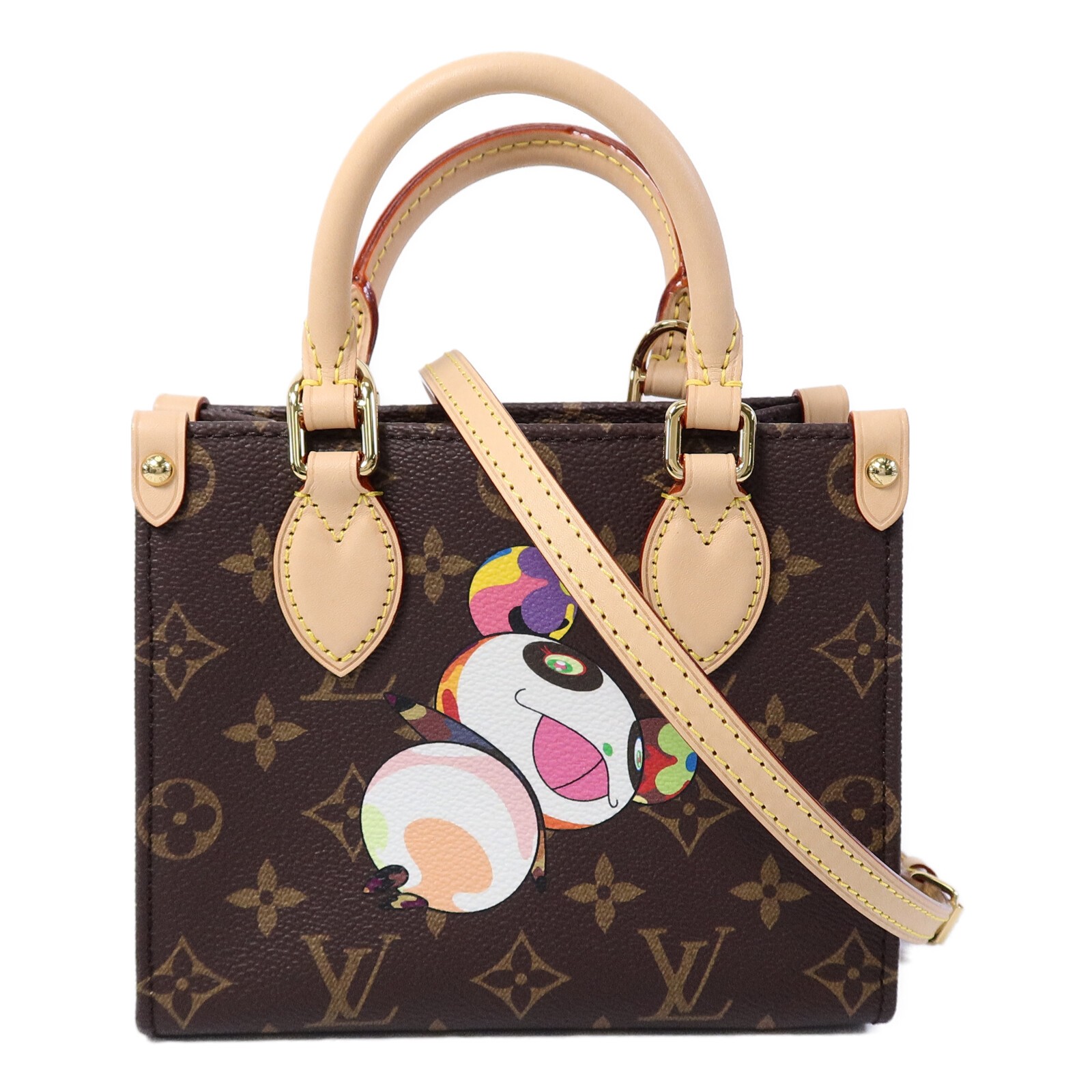 LOUIS VUITTON LV GHW LV X TM On The Go BB Shoulder Bag M13668 Monogram Brown