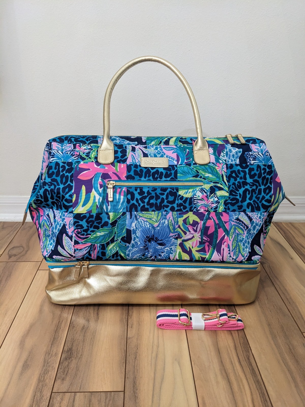 EUC! Lilly Pulitzer Weekender Bag In Pop Up Lilly’s Party Patch