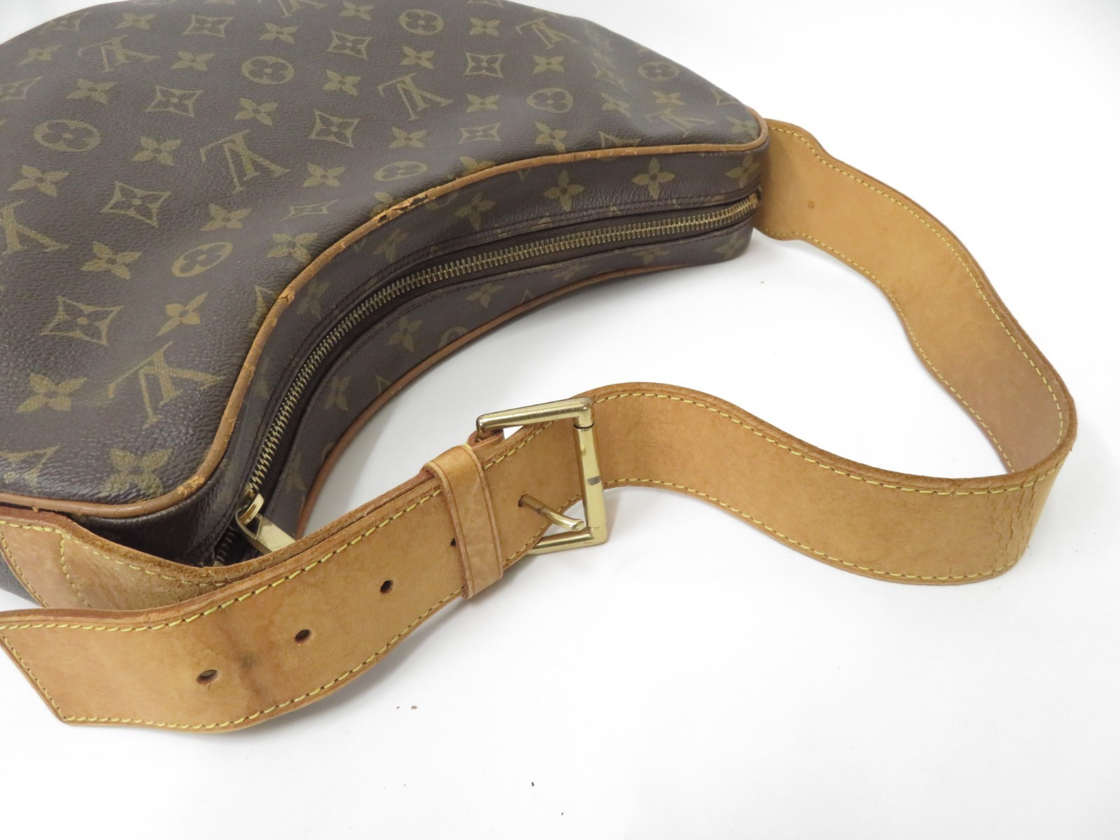 Authentic Louis Vuitton Monogram Croissant Shoulder Bag F#51021