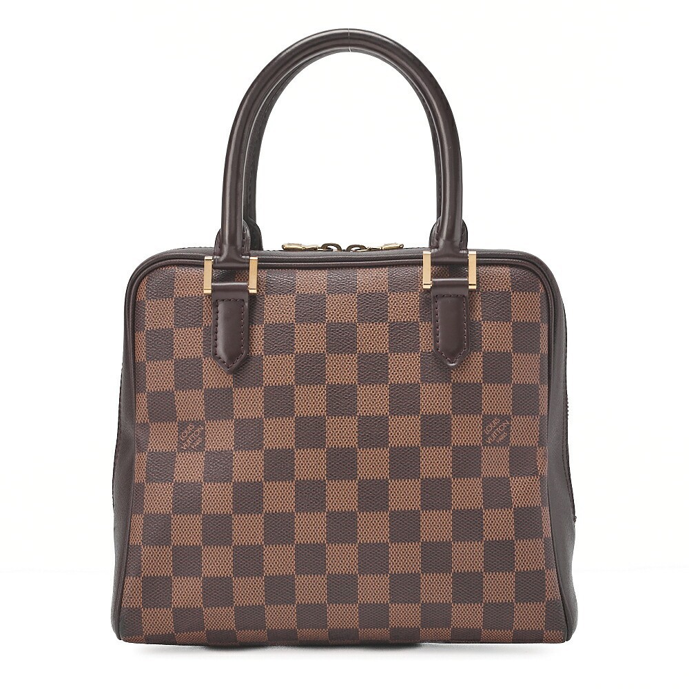 LOUIS VUITTON Louis Vuitton Damier Brera Handbag N51150 Brown Gold-Tone Hardware
