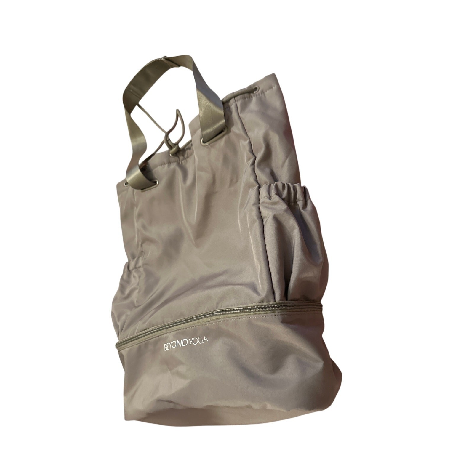 Beyond Yoga Backpack Sling Bag Purse Convertible Gym Bag Birch Brown Crossbody