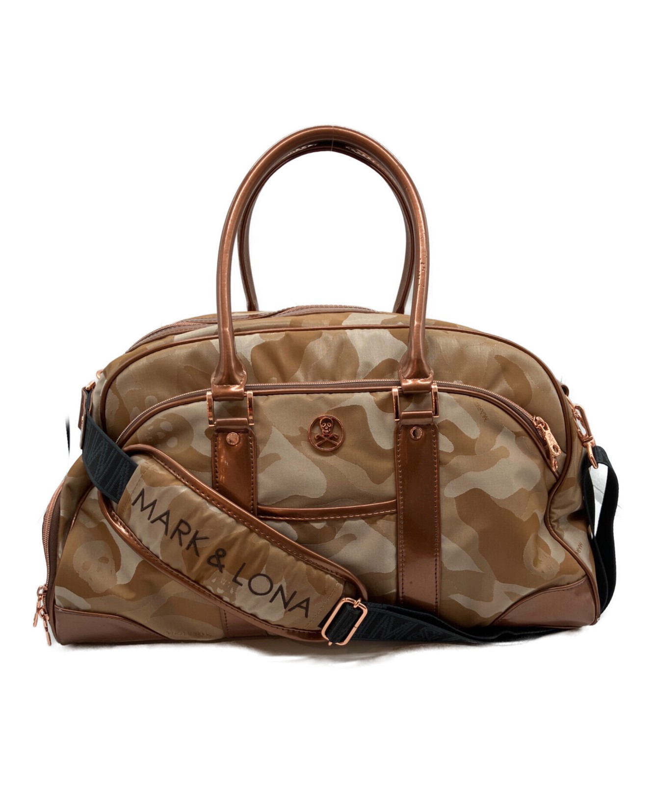 MARK&LONA Gauge Camo Boston Bag MLS-2C-SB01 Beige #TFB021