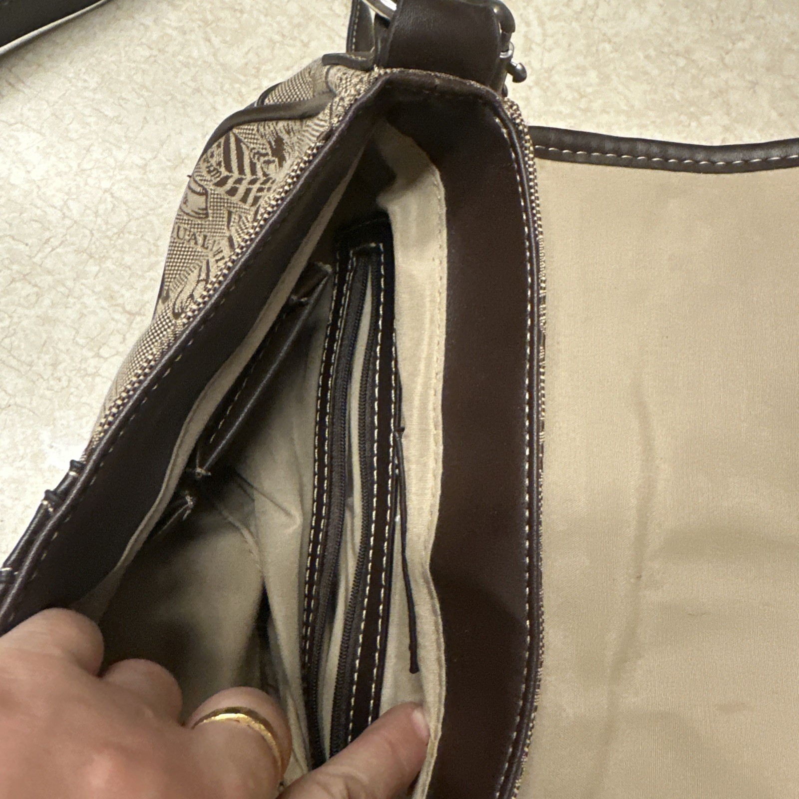 Used American Living Women’s Crossbody Brown Handbag