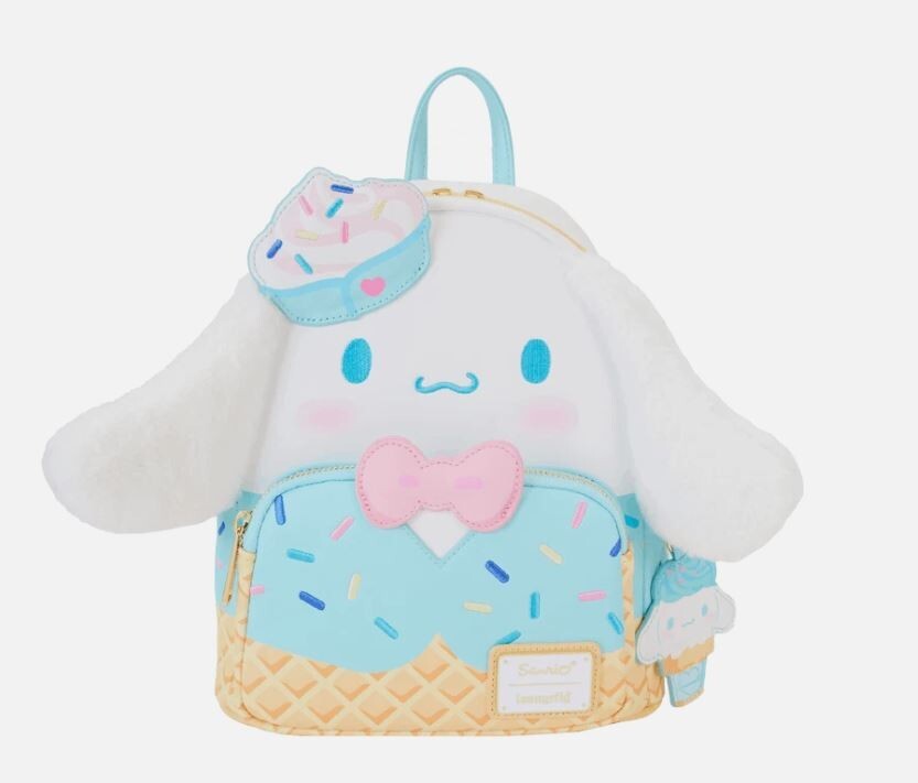 Loungefly SDCC Sanrio Cinnamoroll Ice Cream Scented Plush Cosplay Mini Backpack
