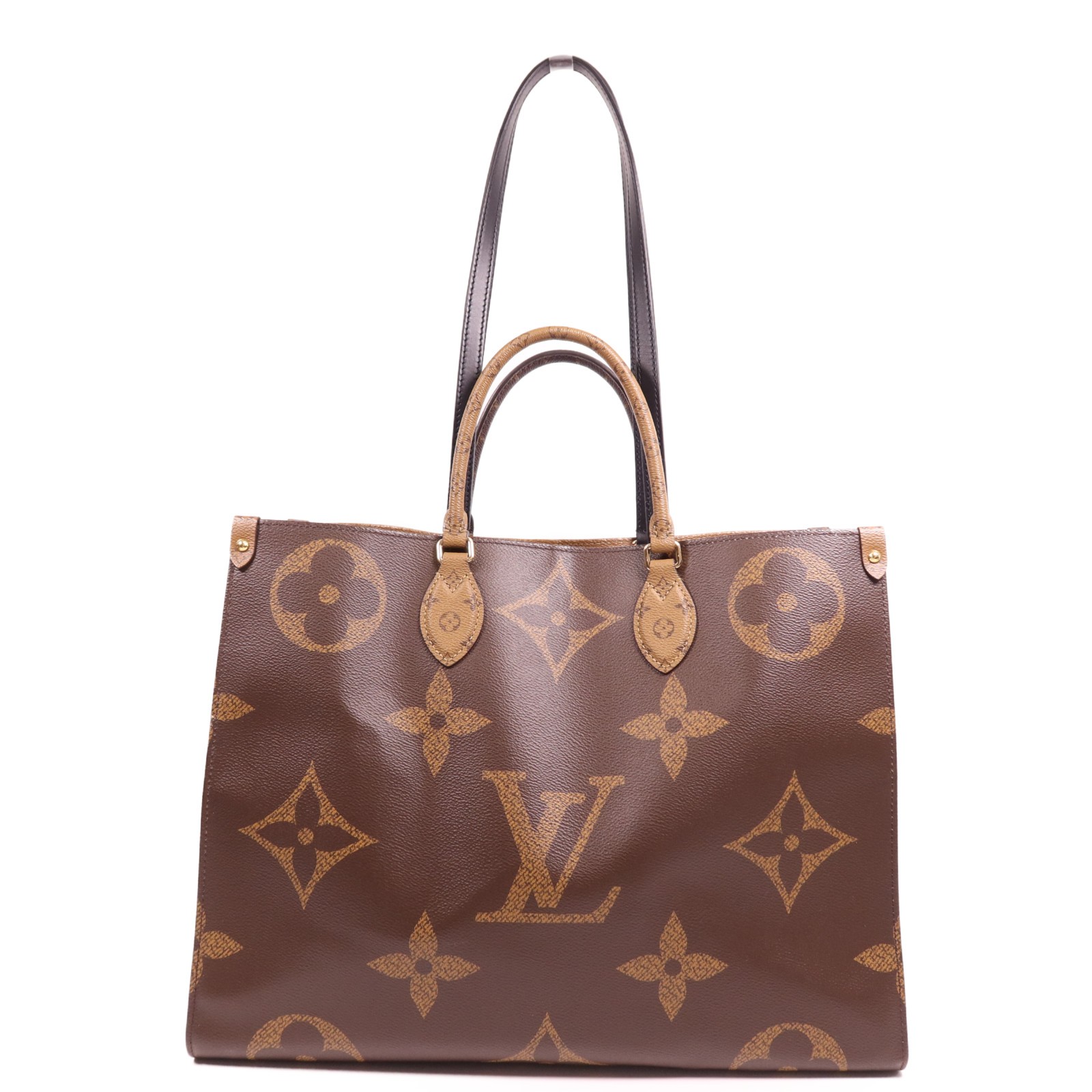 LOUIS VUITTON LV GHW OnTheGo GM 2 Way Shoulder Tote Bag M45320 Monogram Giant