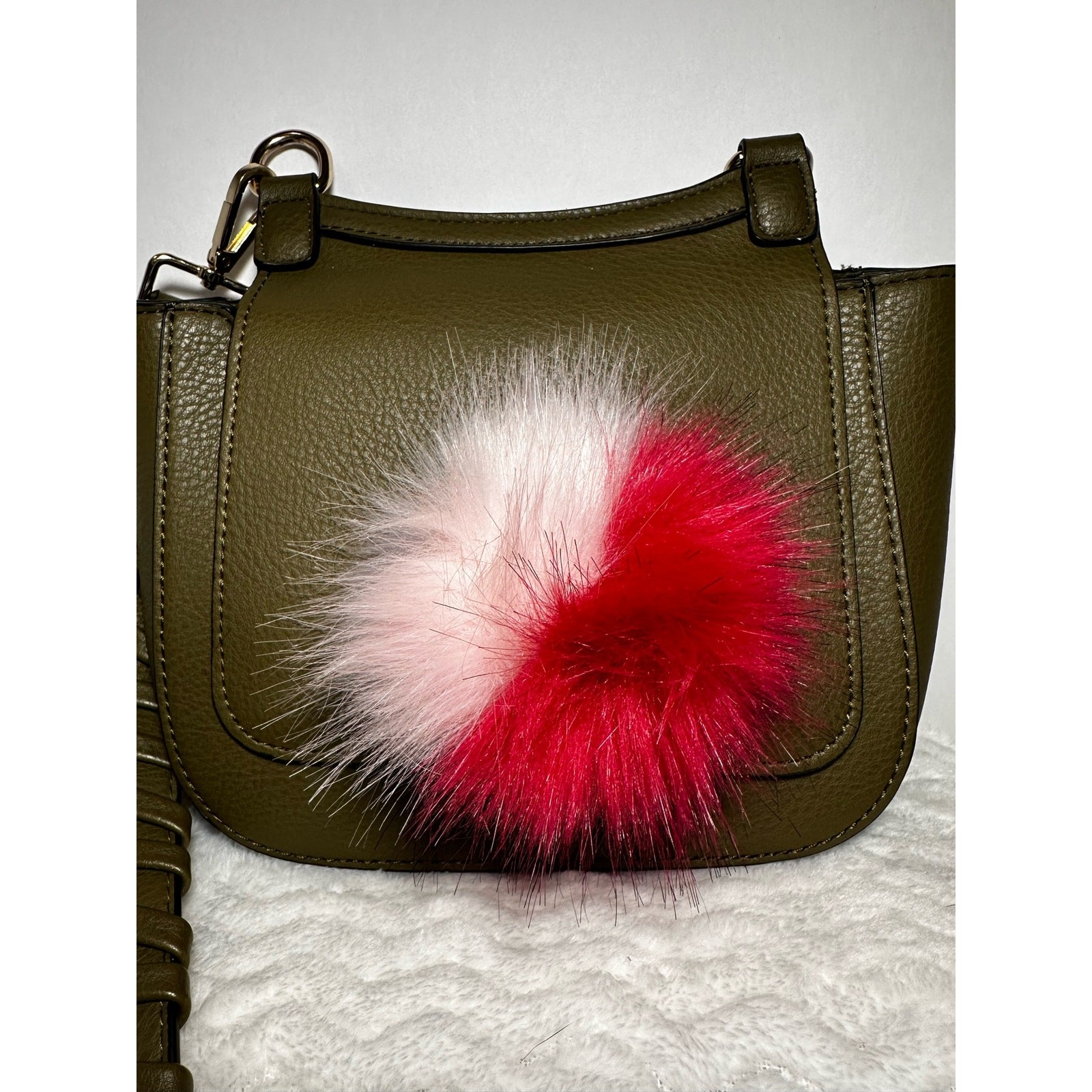 Jules Kae Olive Multi Vegan Leather Crossbody Bag