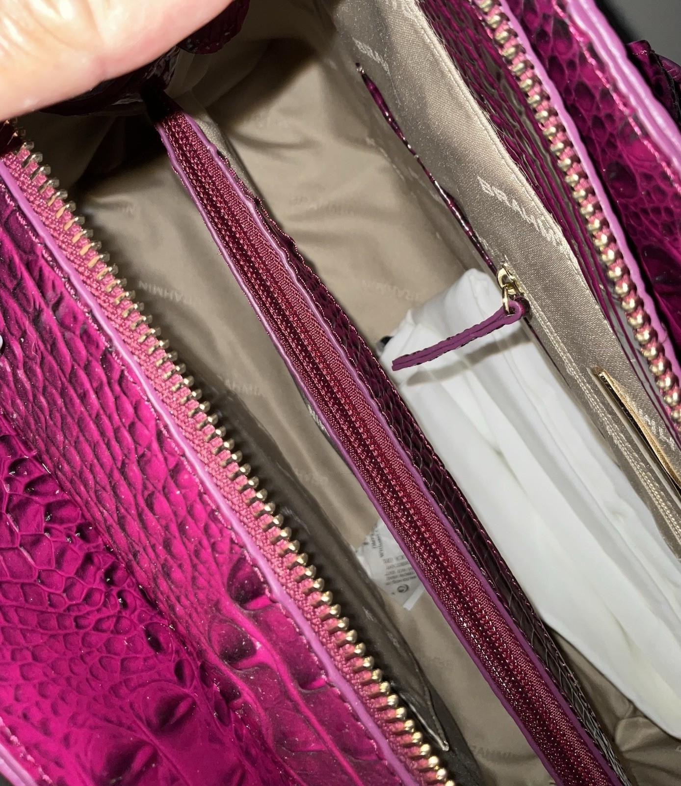 Brahmin Finley Large Carryall Sugar Plum Melbourne NWT