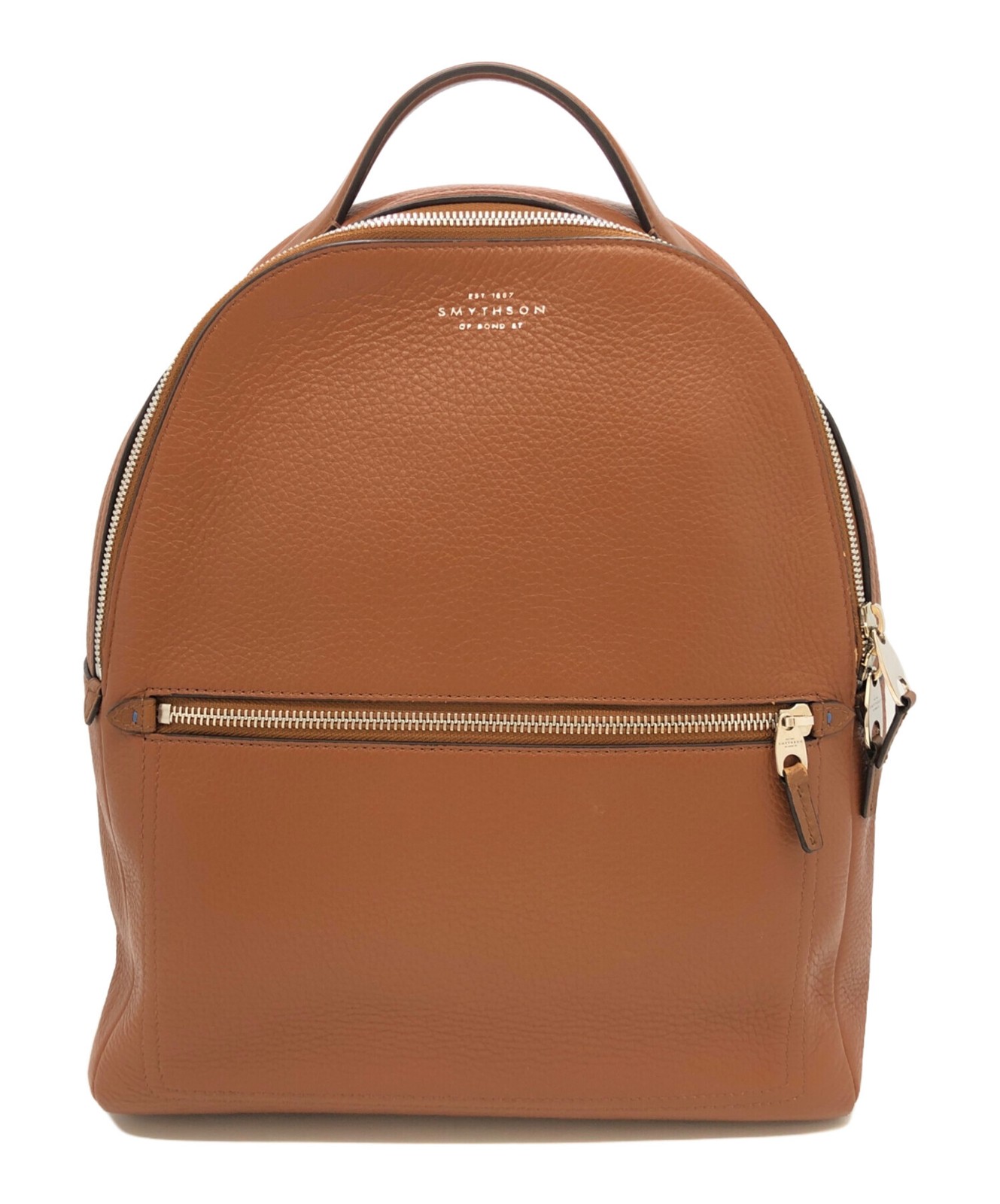 Smythson Backpack Brown Unisex Used Authentic
