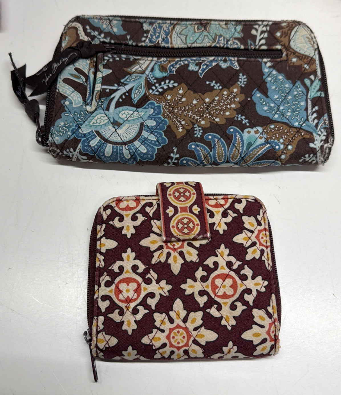 8 PC Lot Vera Bradley Items Purse Tote Weekender Wallets Cosmetic Fair See Photo